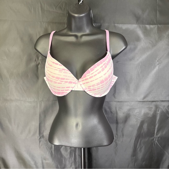 Hurley Pink and White Women's Bra Set Sz 38C - Picture 8 of 14